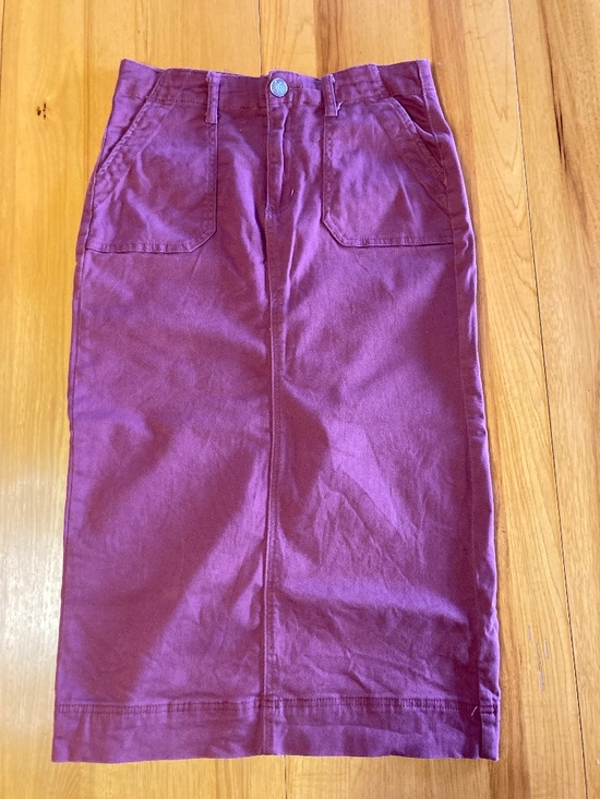 Inherit Dresses & Skirts - Inherit Erica Cotton Twill Skirt GUC 31” 5/6 Small Midi Womens Girls Modest READ
